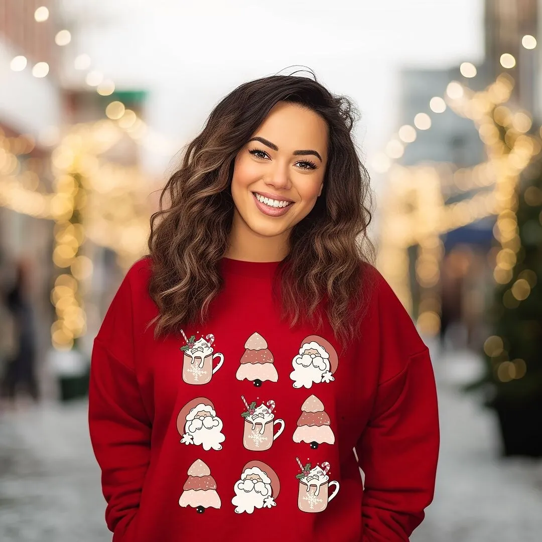 Santa Tree Mug Chart Graphic Sweatshirt sold by Zulily product image thumbnail 3