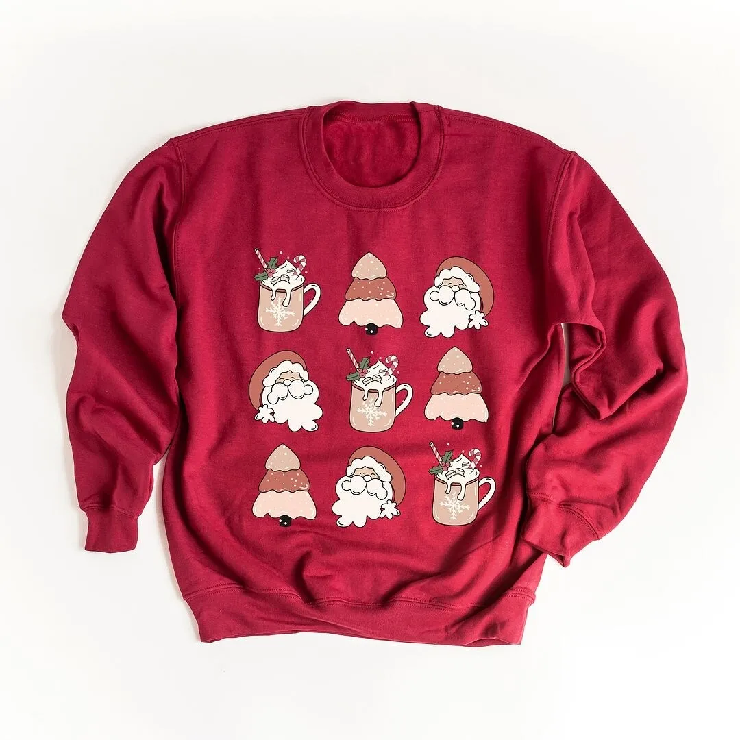 Santa Tree Mug Chart Graphic Sweatshirt sold by Zulily product image thumbnail 2