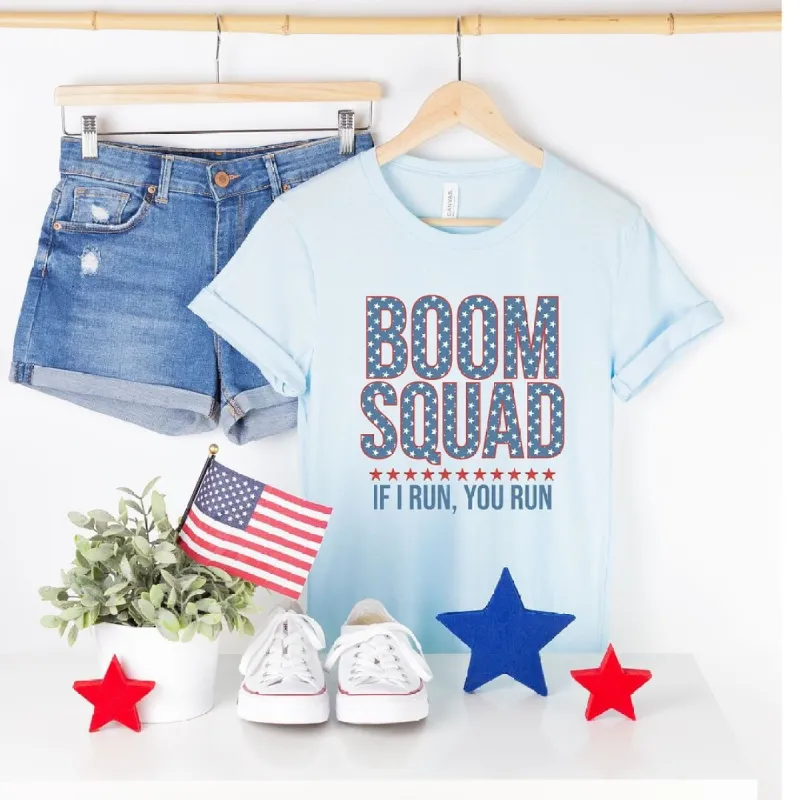 Boom Squad Varsity Stars Short Sleeve Crewnneck Tee sold by Zulily