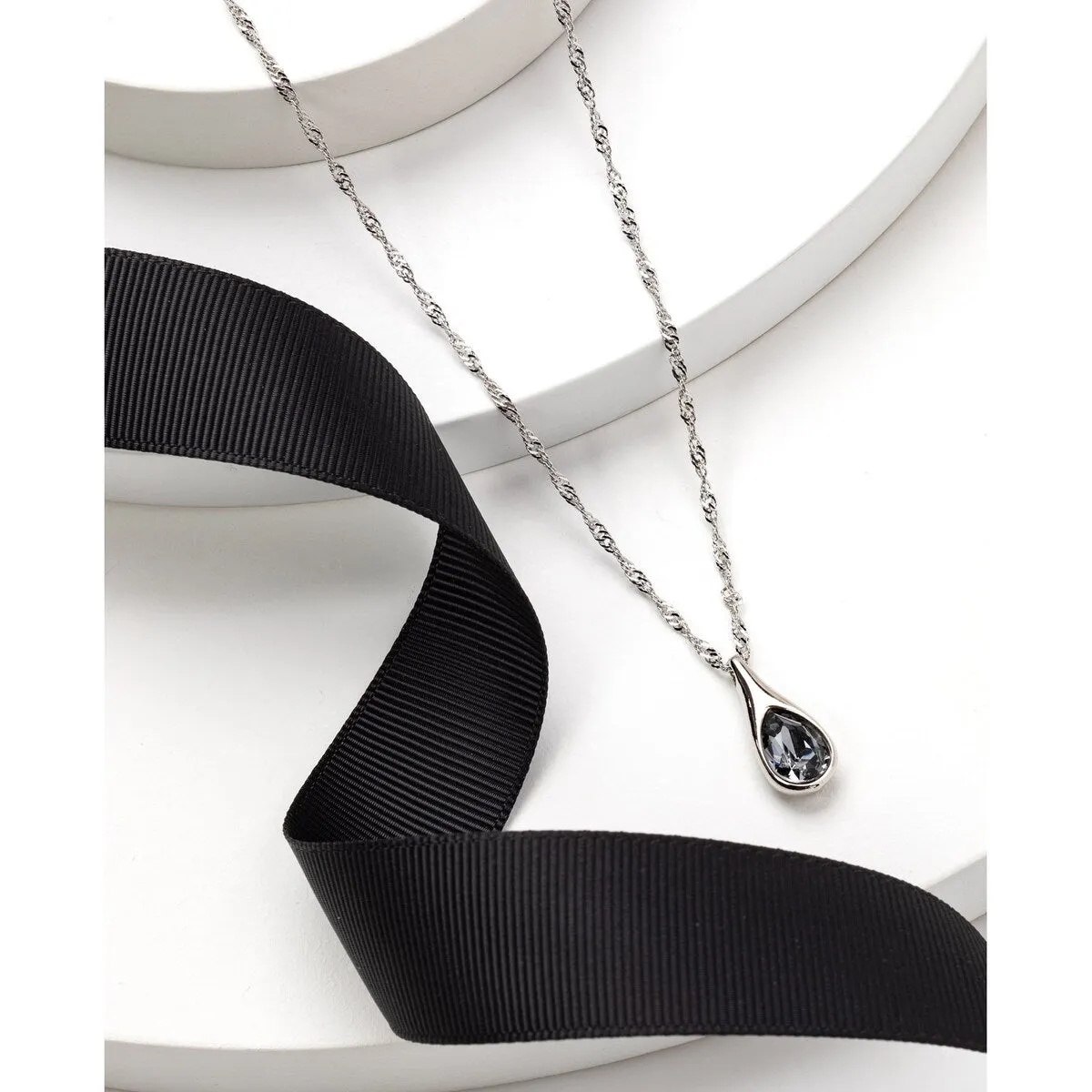 Crystal Teardrop Pendant Necklace sold by Zulily