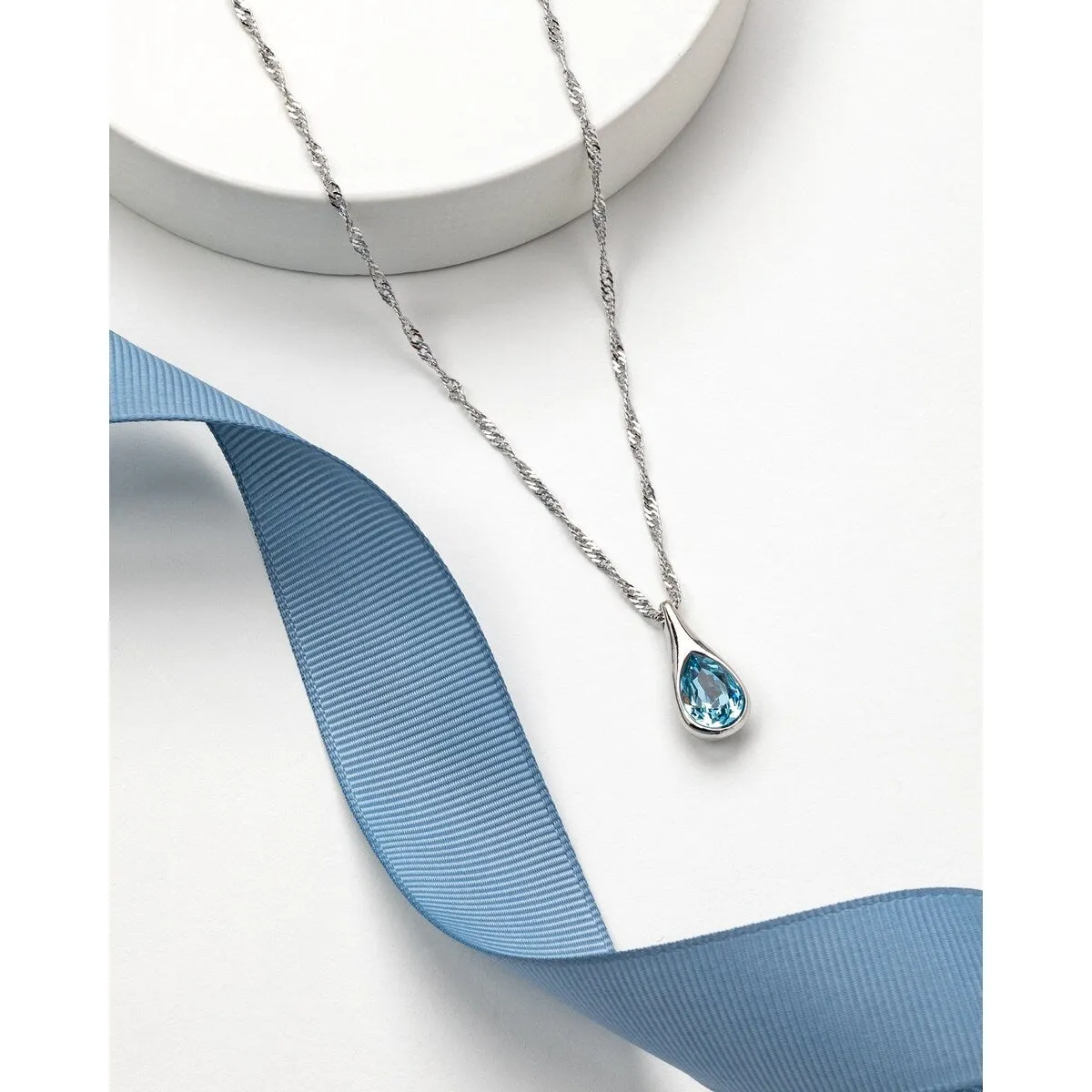 Crystal Teardrop Pendant Necklace sold by Zulily product image thumbnail 2