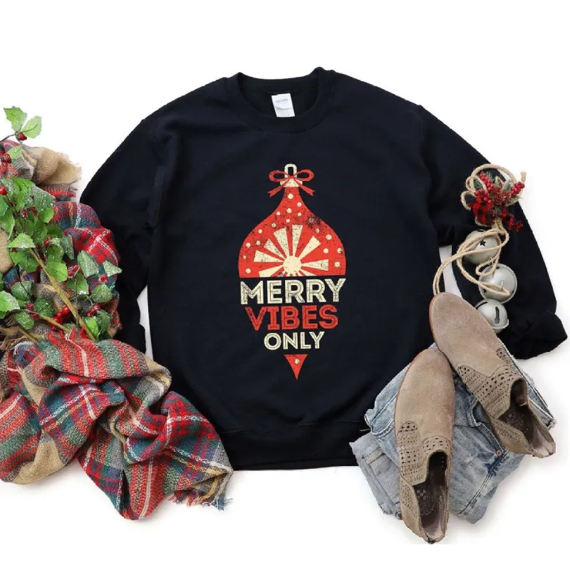 Merry Vibes Only Graphic Sweatshirt sold by Zulily