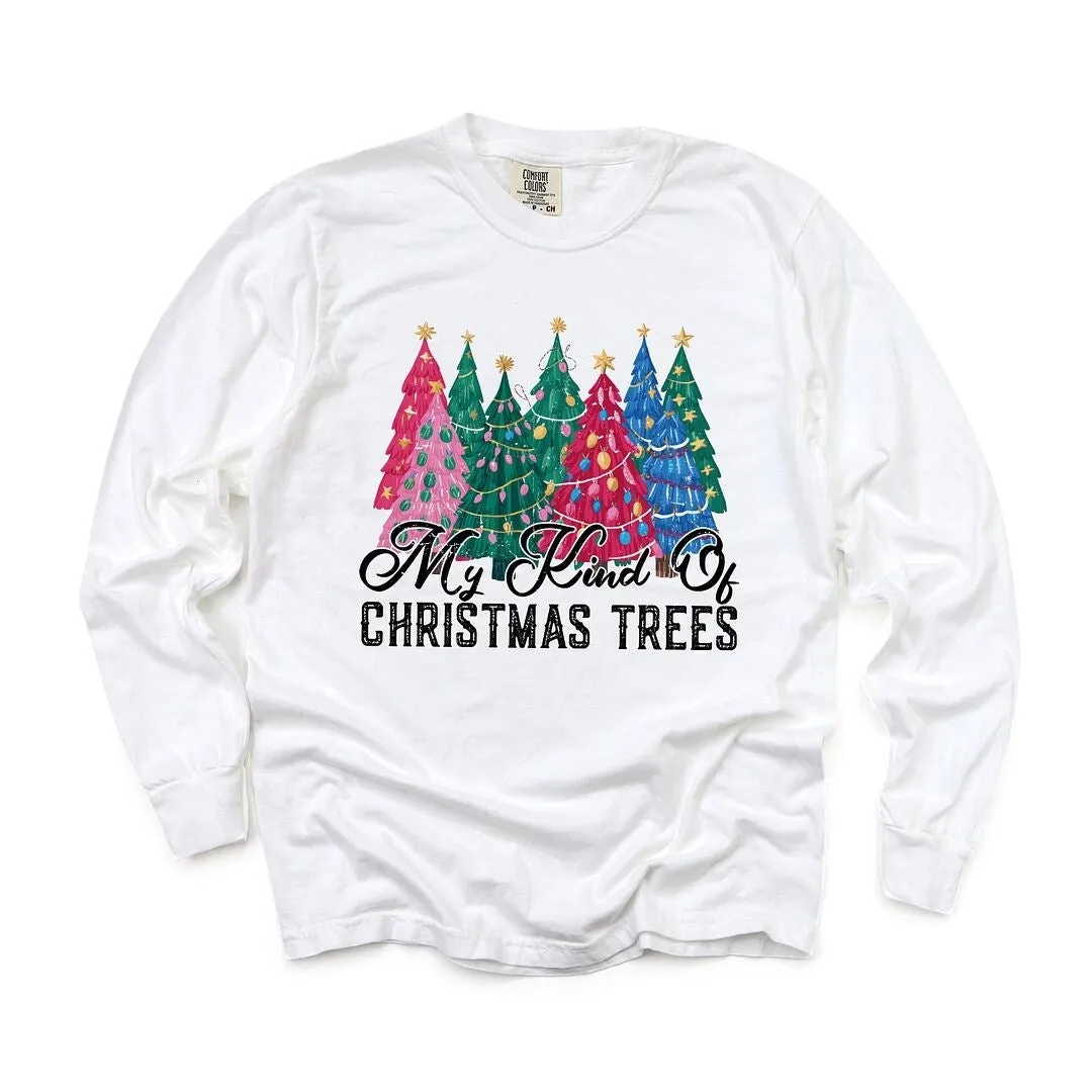 My Kind of Christmas Trees Garment Dyed Long Sleeve sold by Zulily product image thumbnail 2