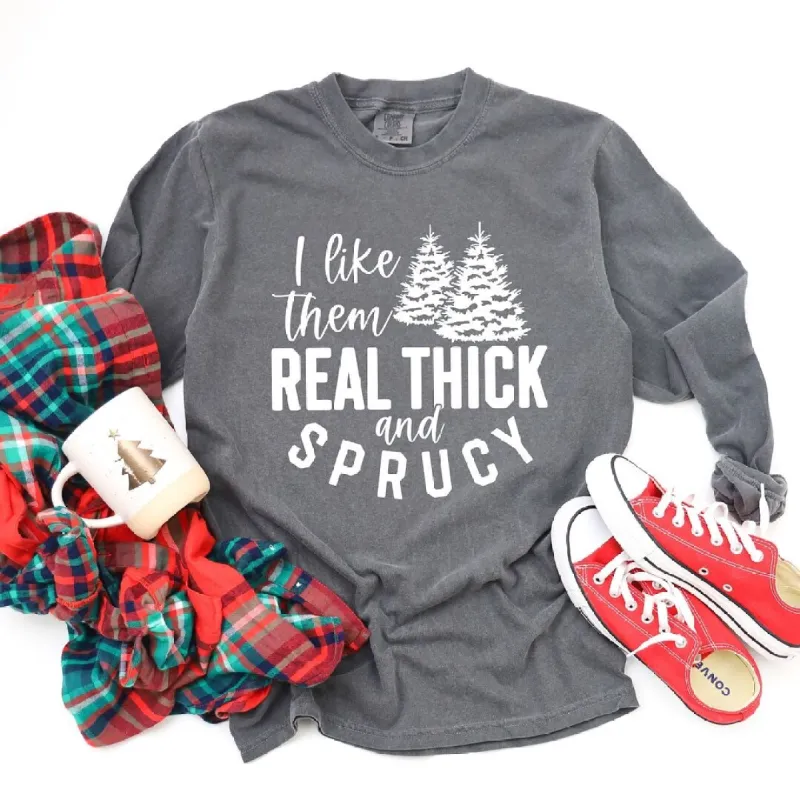 Real Thick and Sprucy Garment Dyed Long Sleeve sold by Zulily