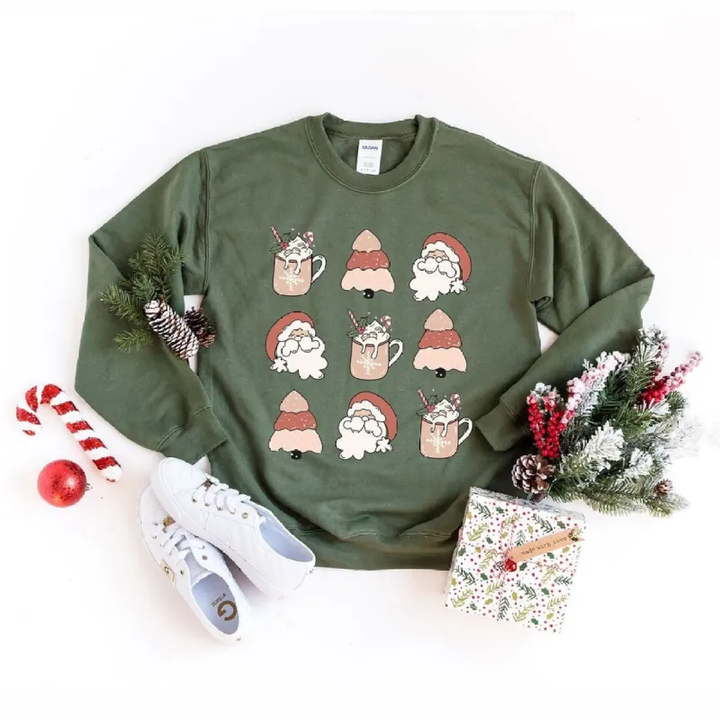 Santa Tree Mug Chart Graphic Sweatshirt sold by Zulily