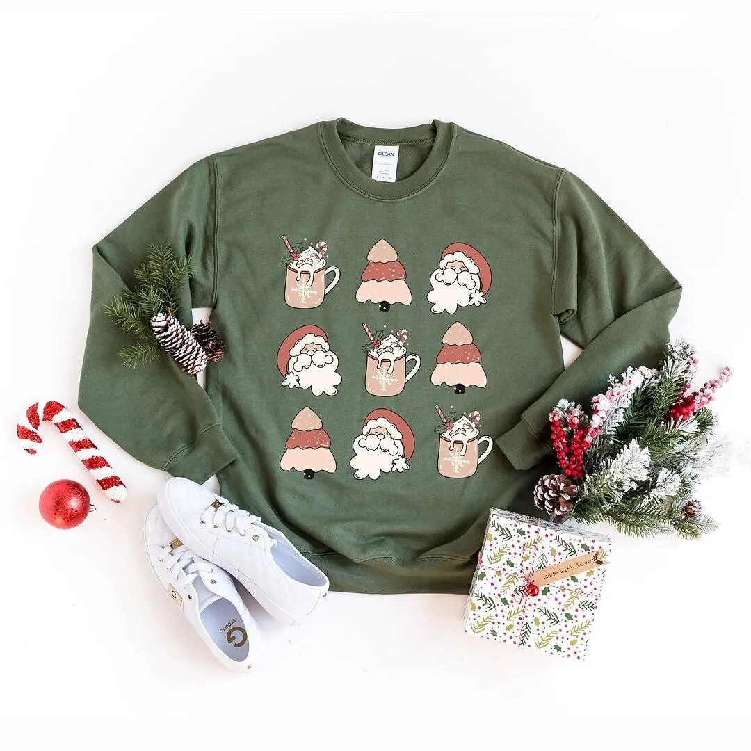 Santa Tree Mug Chart Graphic Sweatshirt sold by Zulily