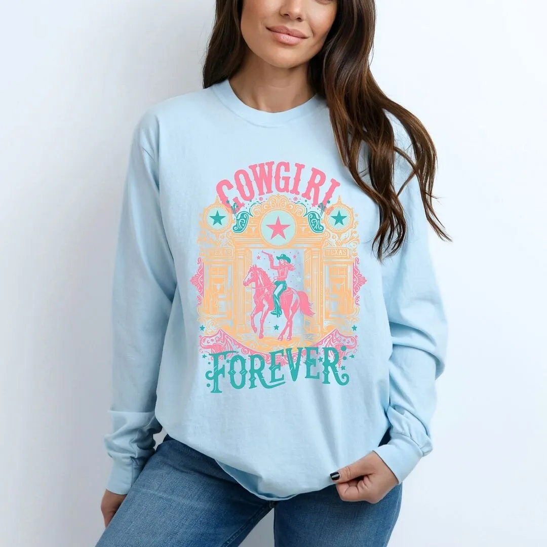 Cowgirl Forever Garment Dyed Long Sleeve sold by Zulily product image thumbnail 2