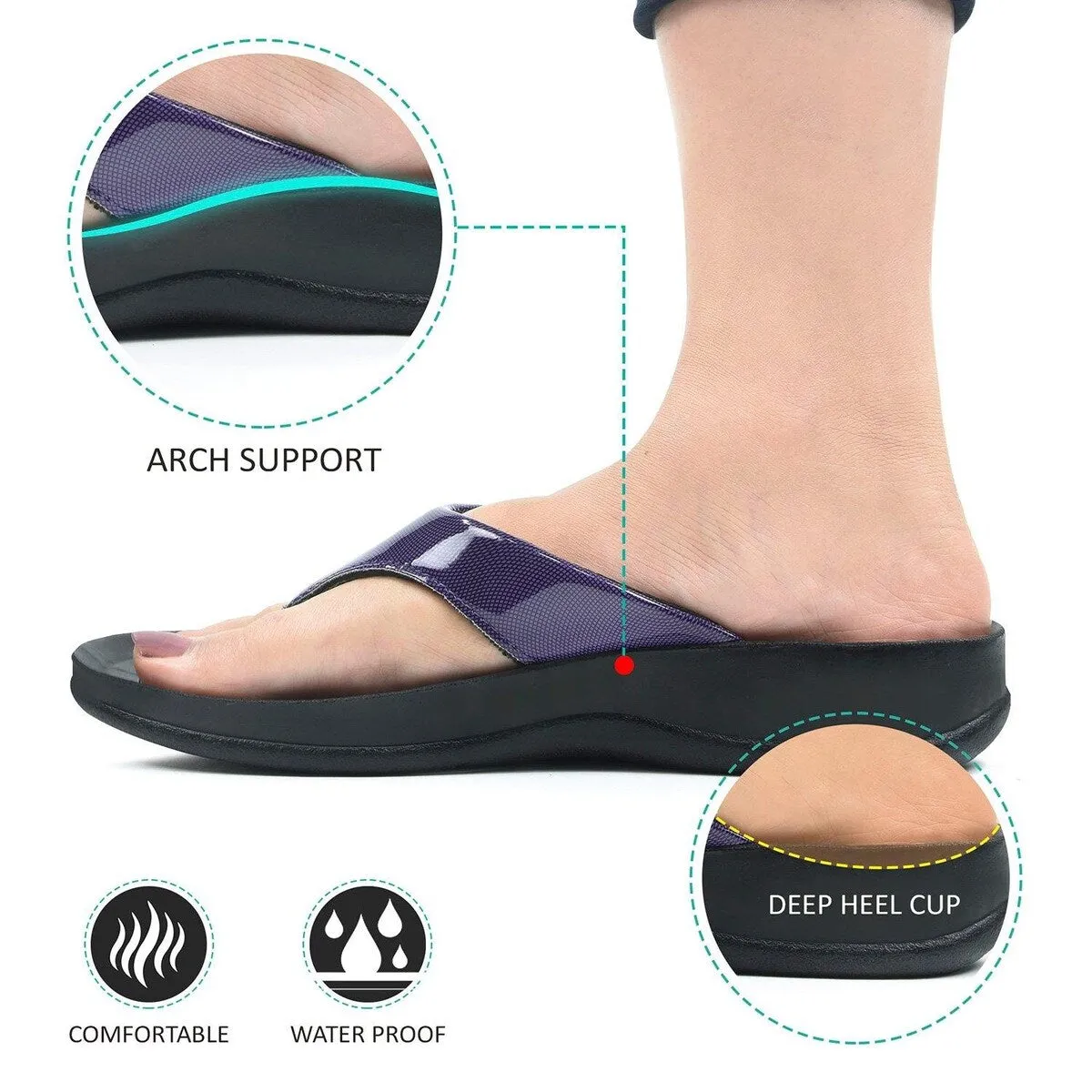 Tempeve - Women's Thong Sandals - S5905 - Original Aerosoft sold by Zulily product image thumbnail 3
