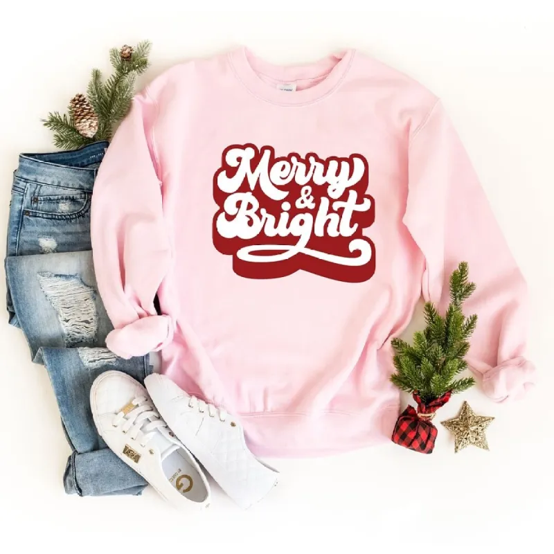 Retro Merry and Bright Graphic Sweatshirt sold by Zulily