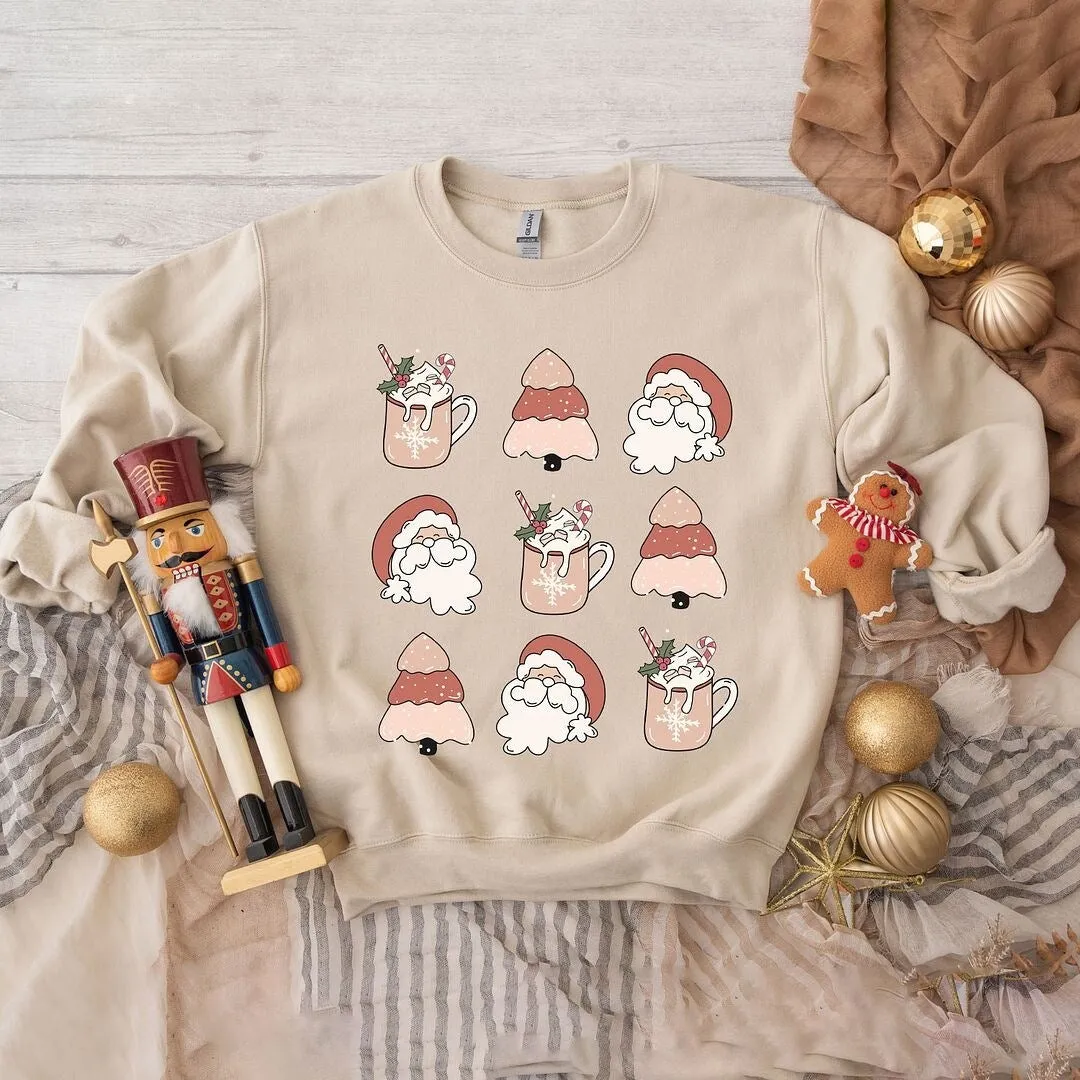 Santa Tree Mug Chart Graphic Sweatshirt sold by Zulily