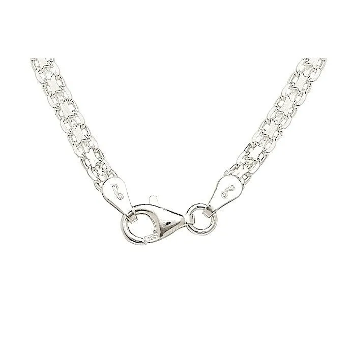 Sterling Silver Italian 3.5mm Bismark Chain Necklace - White sold by Zulily product image thumbnail 2
