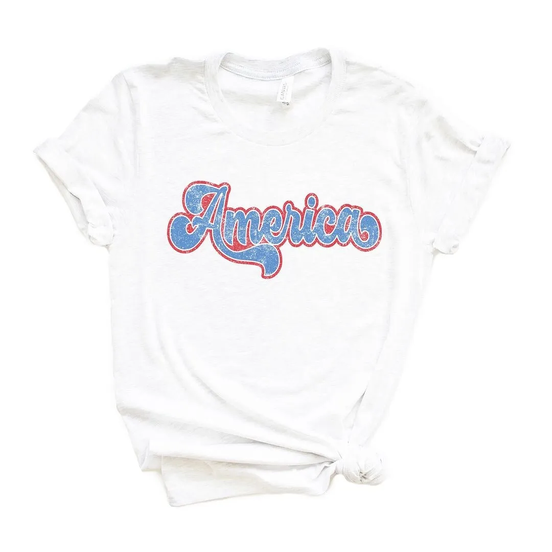 Grunge America Cursive Short Sleeve Crewnneck Tee sold by Zulily product image thumbnail 2