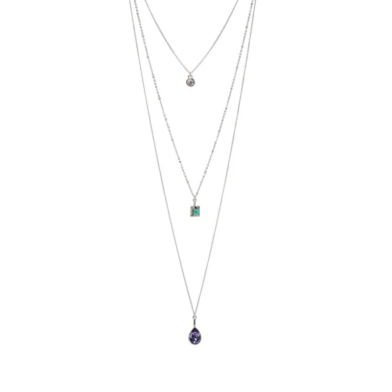 Three-in-one Layered Crystal Necklace sold by Zulily