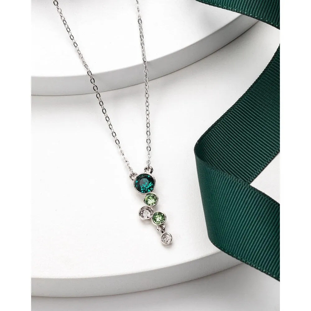 Crystal Circular Clustered Drop Pendant Necklace sold by Zulily product image thumbnail 2