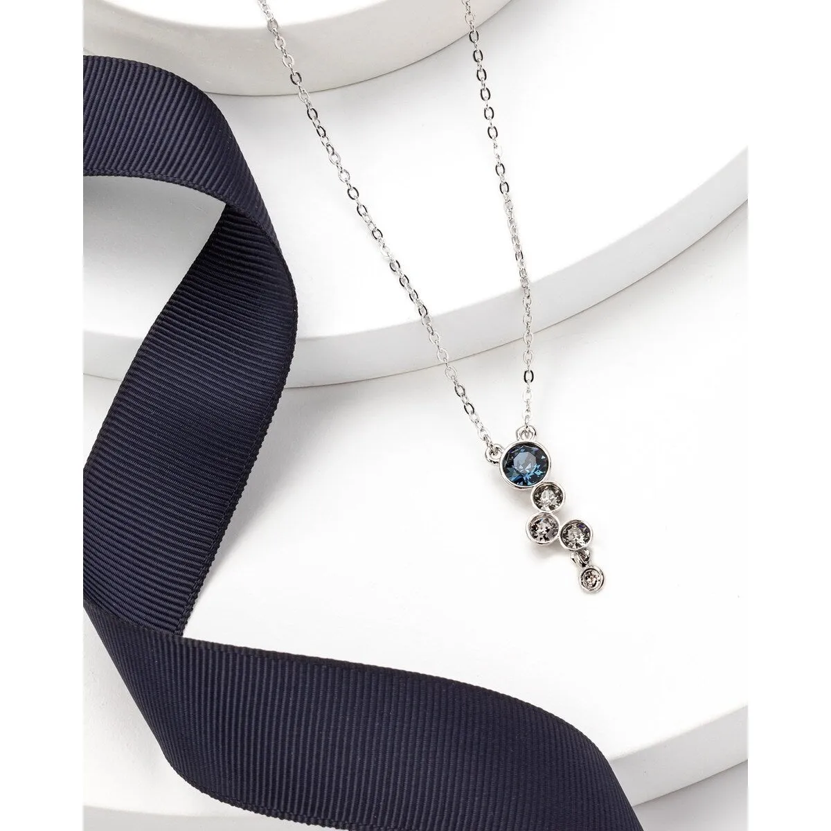 Crystal Circular Clustered Drop Pendant Necklace sold by Zulily