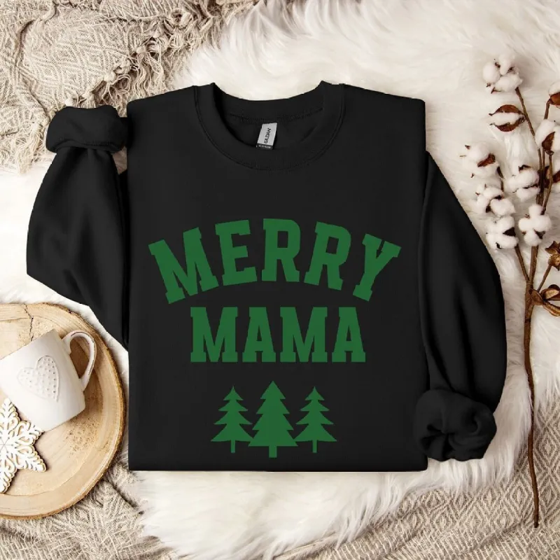 Merry Mama Pine Tree Graphic Sweatshirt sold by Zulily
