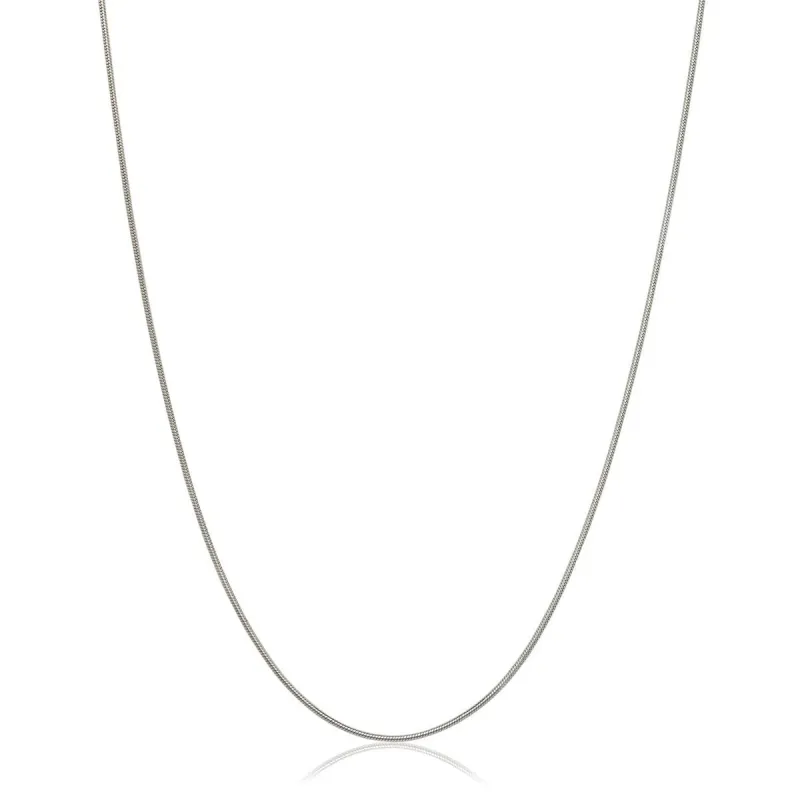 Curata Italian Sterling Silver Diamond-cut Snake Chain Necklace - White sold by Zulily