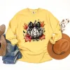 Coquette Animal Print Pumpkin Garment Dyed Long Sleeve sold by Zulily