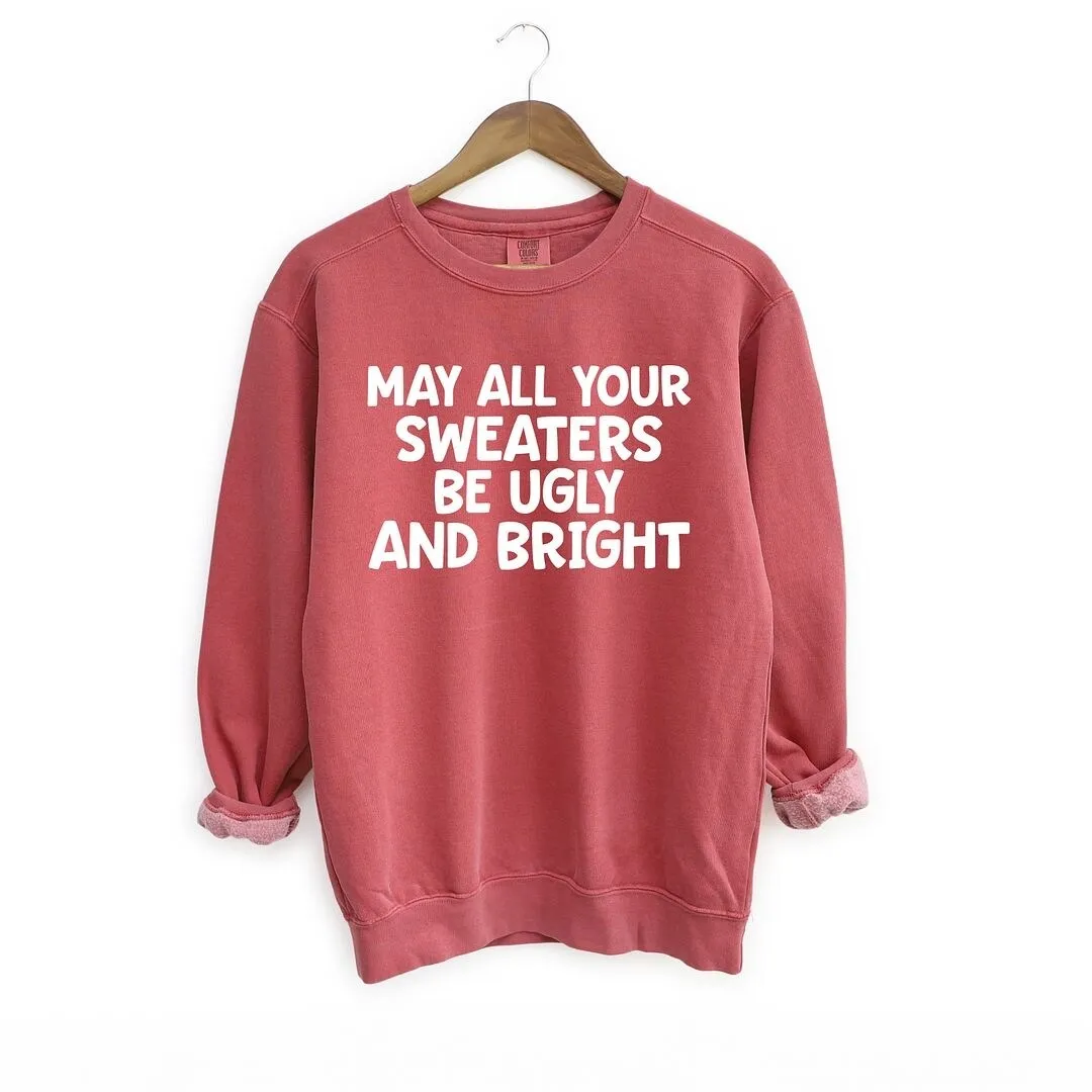 Sweaters Be Ugly and Bright Garment Dyed Sweatshirt sold by Zulily product image thumbnail 2