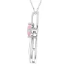 Sterling Silver Natural Pink Opal Cross Pendant sold by Zulily