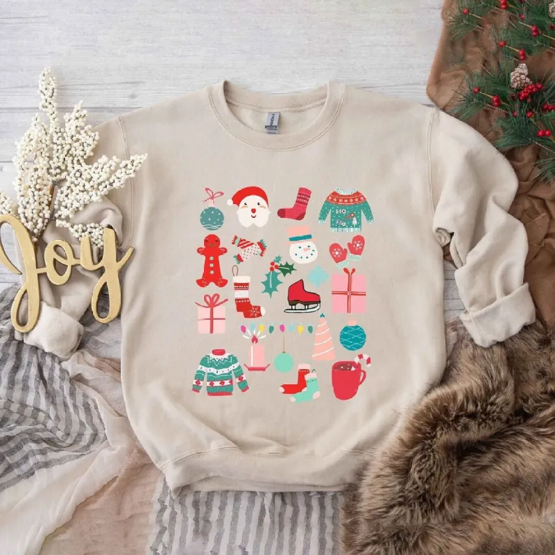 Boho Christmas Chart Graphic Sweatshirt sold by Zulily
