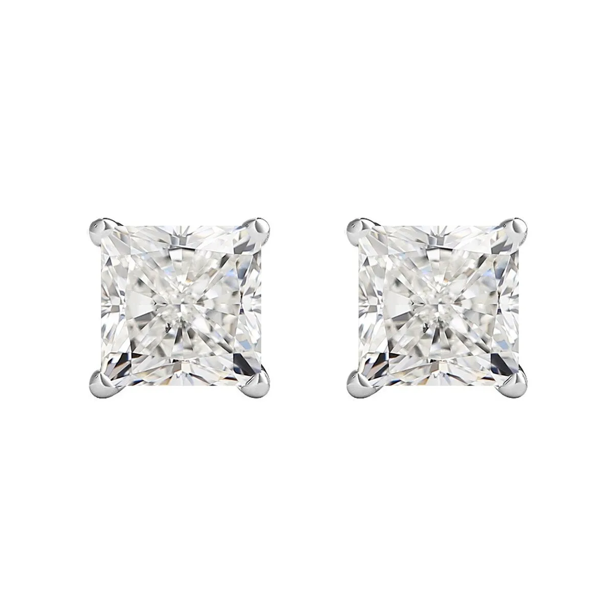 2.60Ct Moissainte Sterling Silver Stud Earrings for Women Gifts sold by Zulily product image thumbnail 2