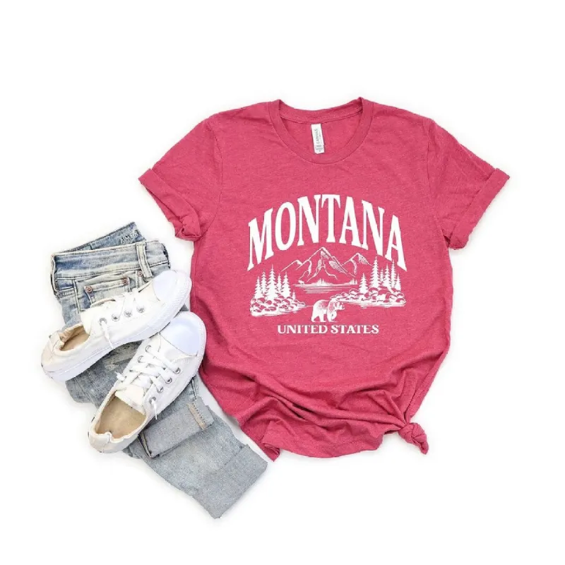 Montana Forest Scene Short Sleeve Tee sold by Zulily