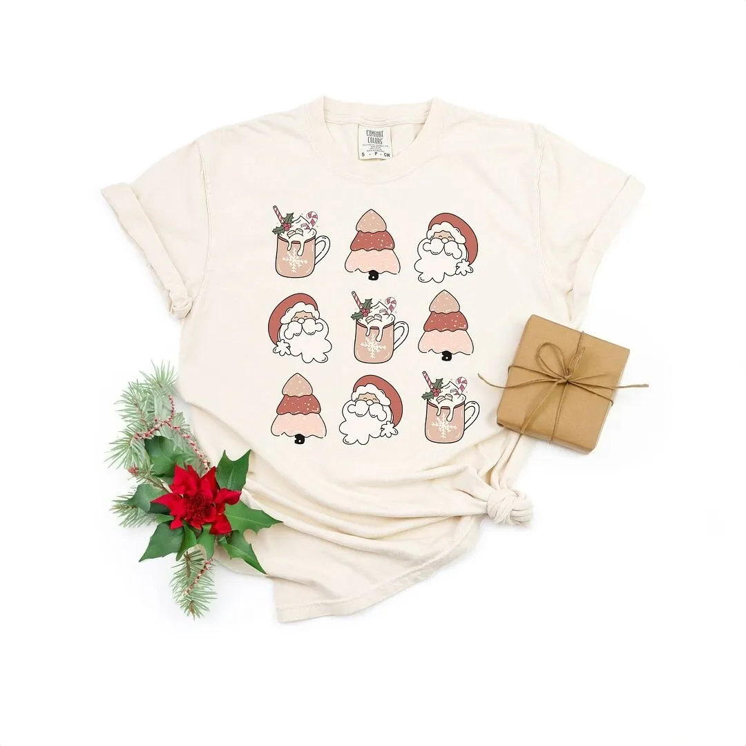 Santa Tree Mug Chart Garment Dyed Tee sold by Zulily