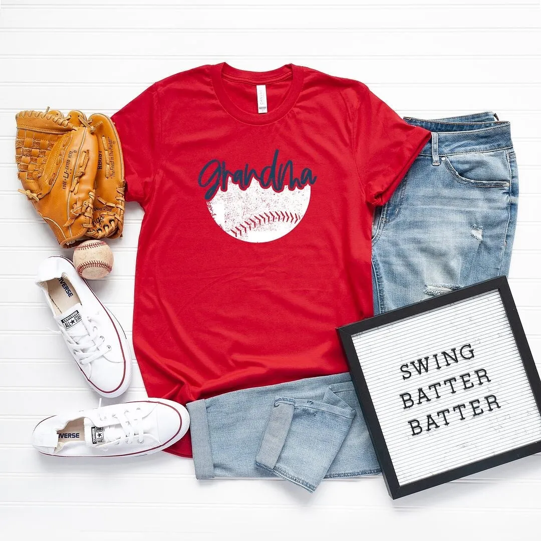 Grandma Baseball Short Sleeve Crewnneck Tee sold by Zulily
