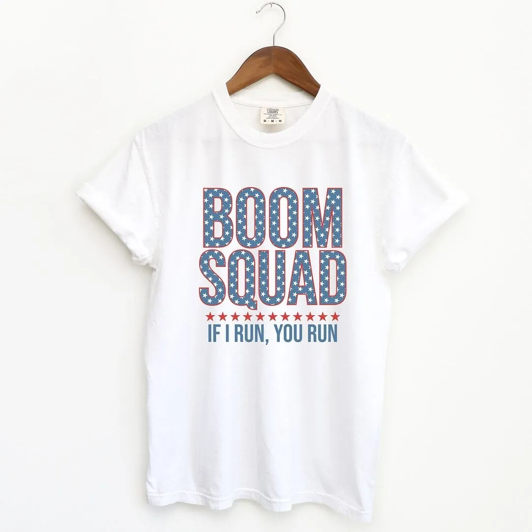 Boom Squad Varsity Stars Garment Dyed Tee sold by Zulily