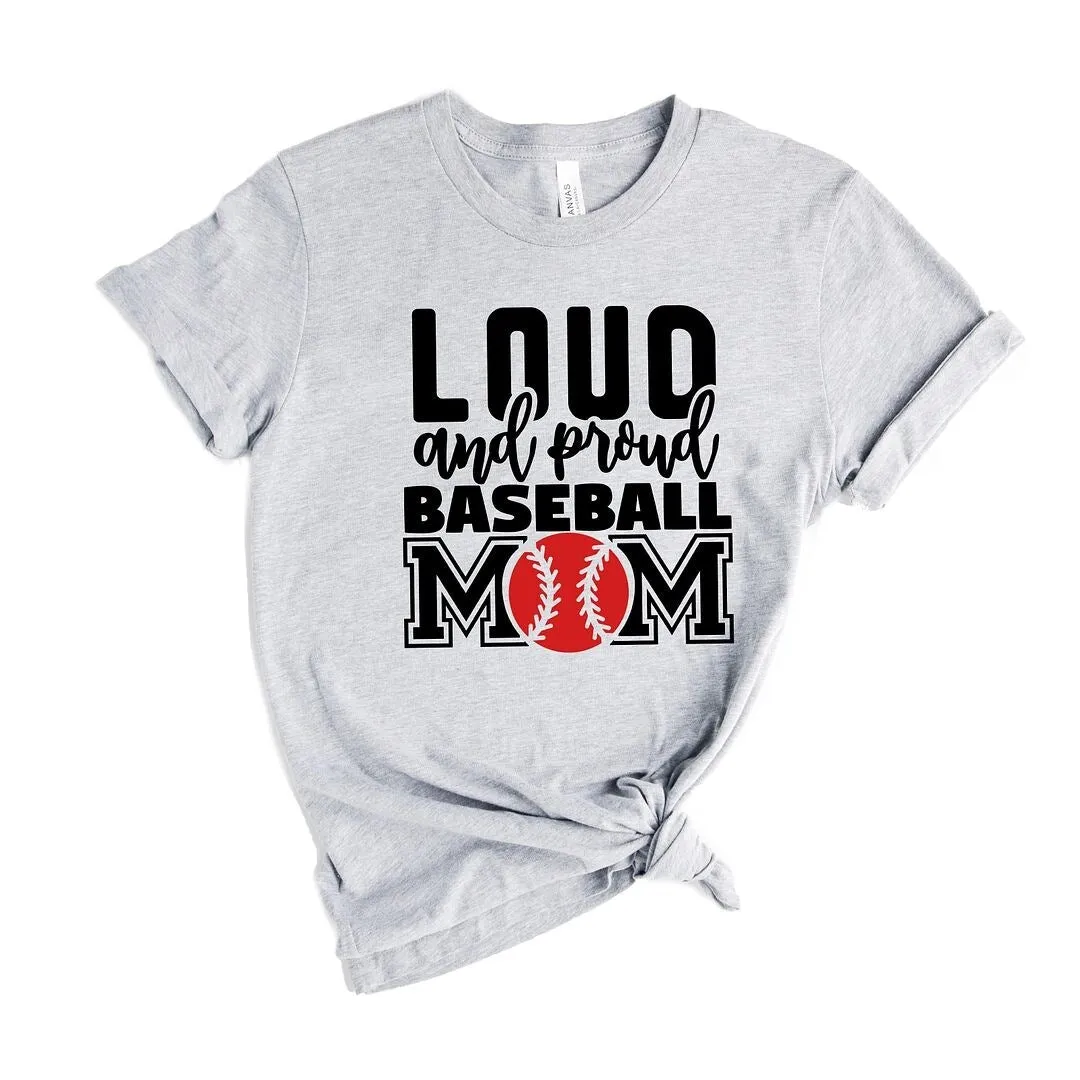 Loud and Proud Baseball Mom Short Sleeve Crewnneck Tee sold by Zulily product image thumbnail 2