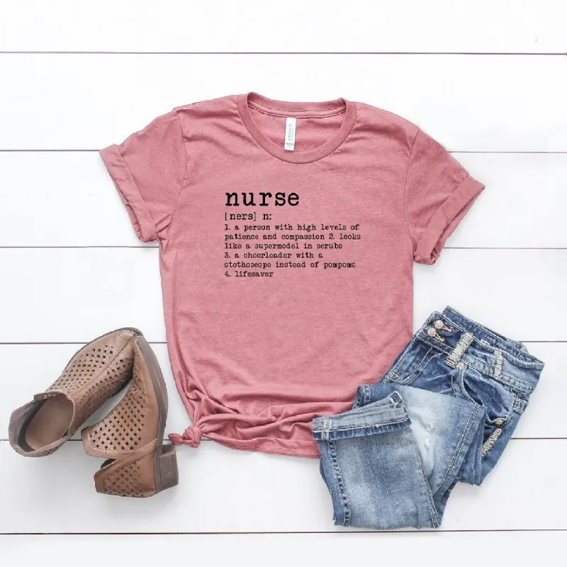 Nurse Definition Short Sleeve Crewnneck Tee sold by Zulily