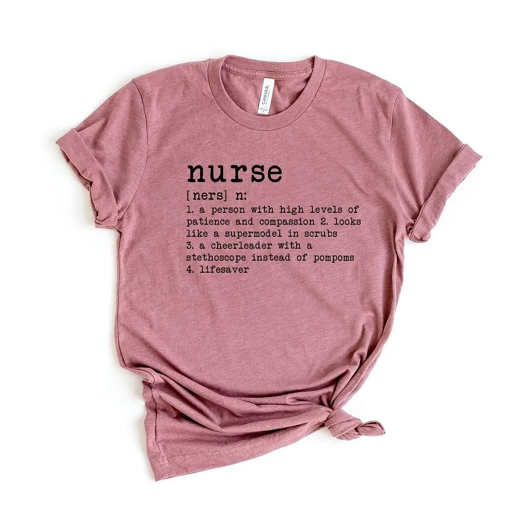 Nurse Definition Short Sleeve Crewnneck Tee sold by Zulily product image thumbnail 2