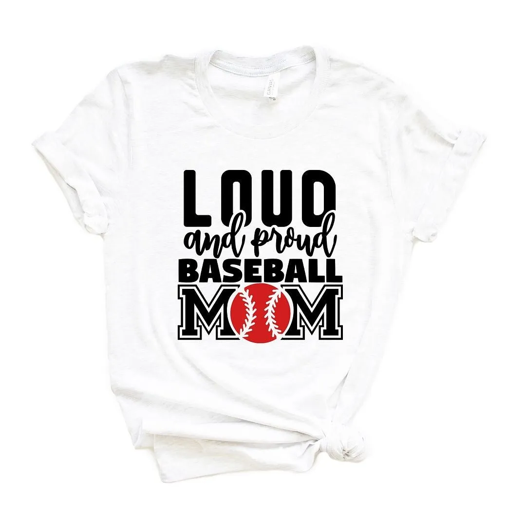 Loud and Proud Baseball Mom Short Sleeve Crewnneck Tee sold by Zulily product image thumbnail 2
