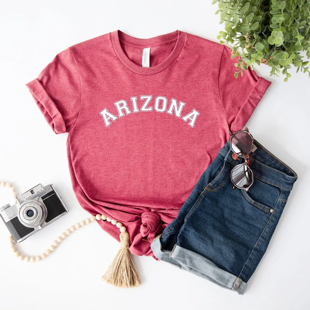 Arizona Curved Short Sleeve Tee sold by Zulily