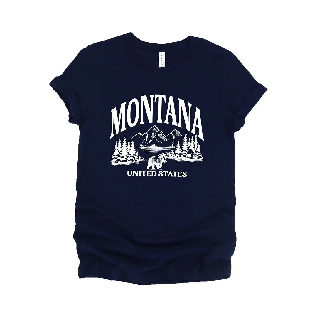 Montana Forest Scene Short Sleeve Tee sold by Zulily product image thumbnail 2