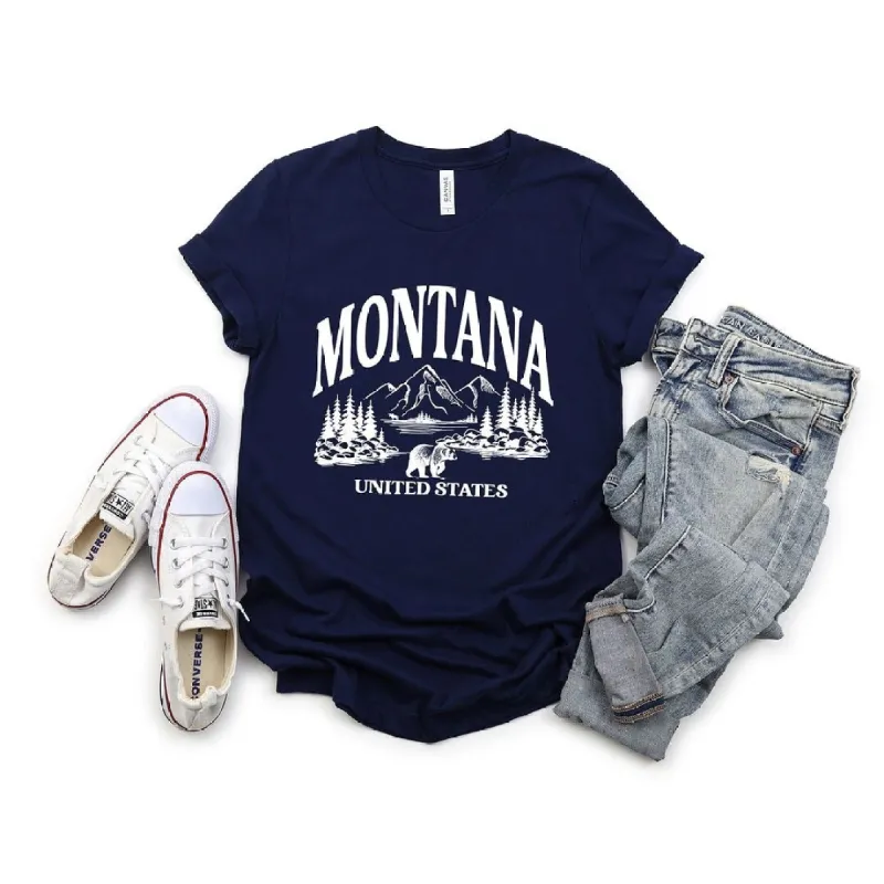 Montana Forest Scene Short Sleeve Tee sold by Zulily