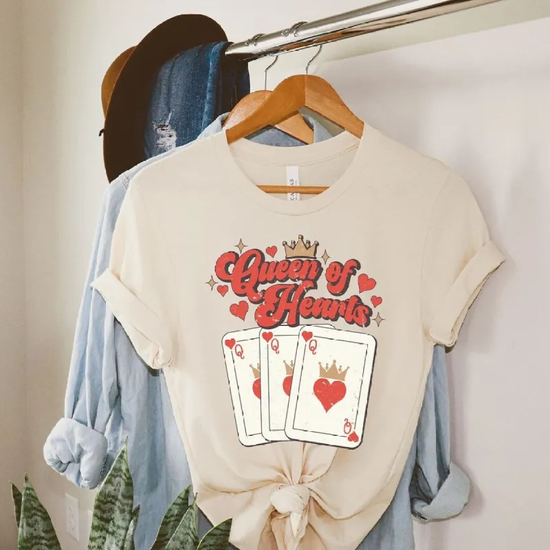 Queen Of Hearts Cards Short Sleeve Crewnneck Tee sold by Zulily