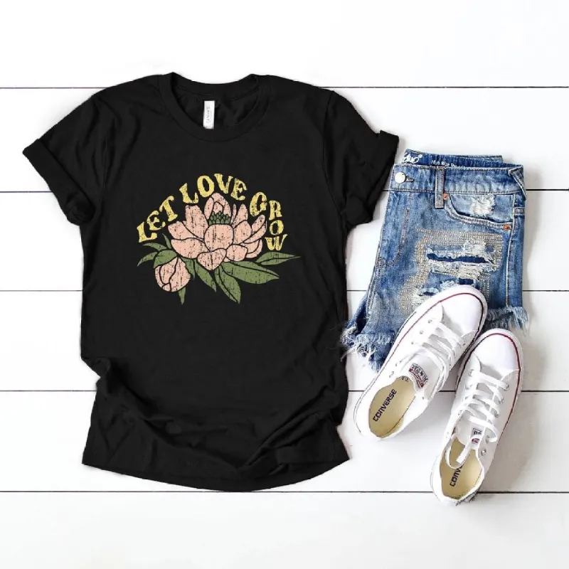 Let Love Grow Flower Short Sleeve Tee sold by Zulily