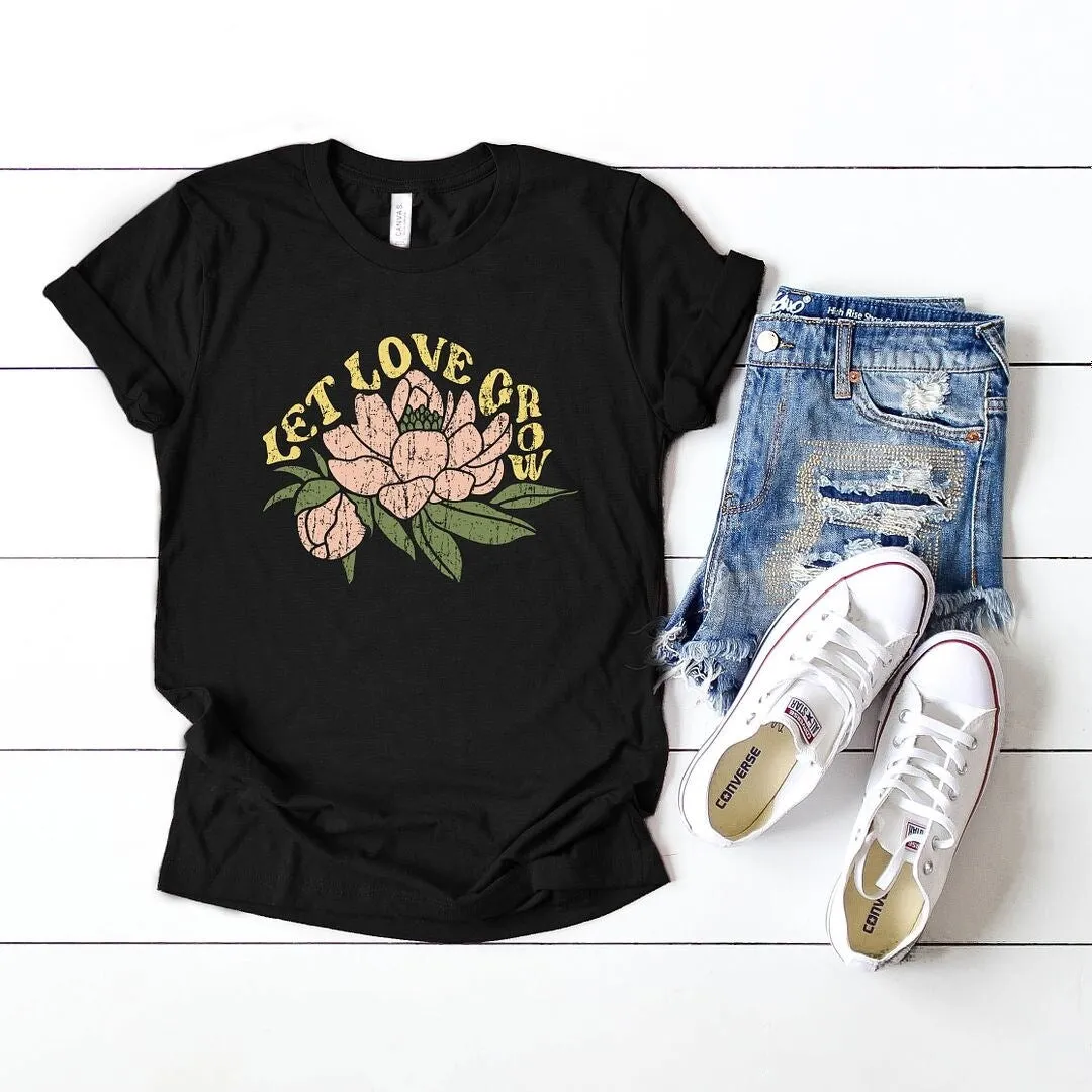 Let Love Grow Flower Short Sleeve Tee sold by Zulily