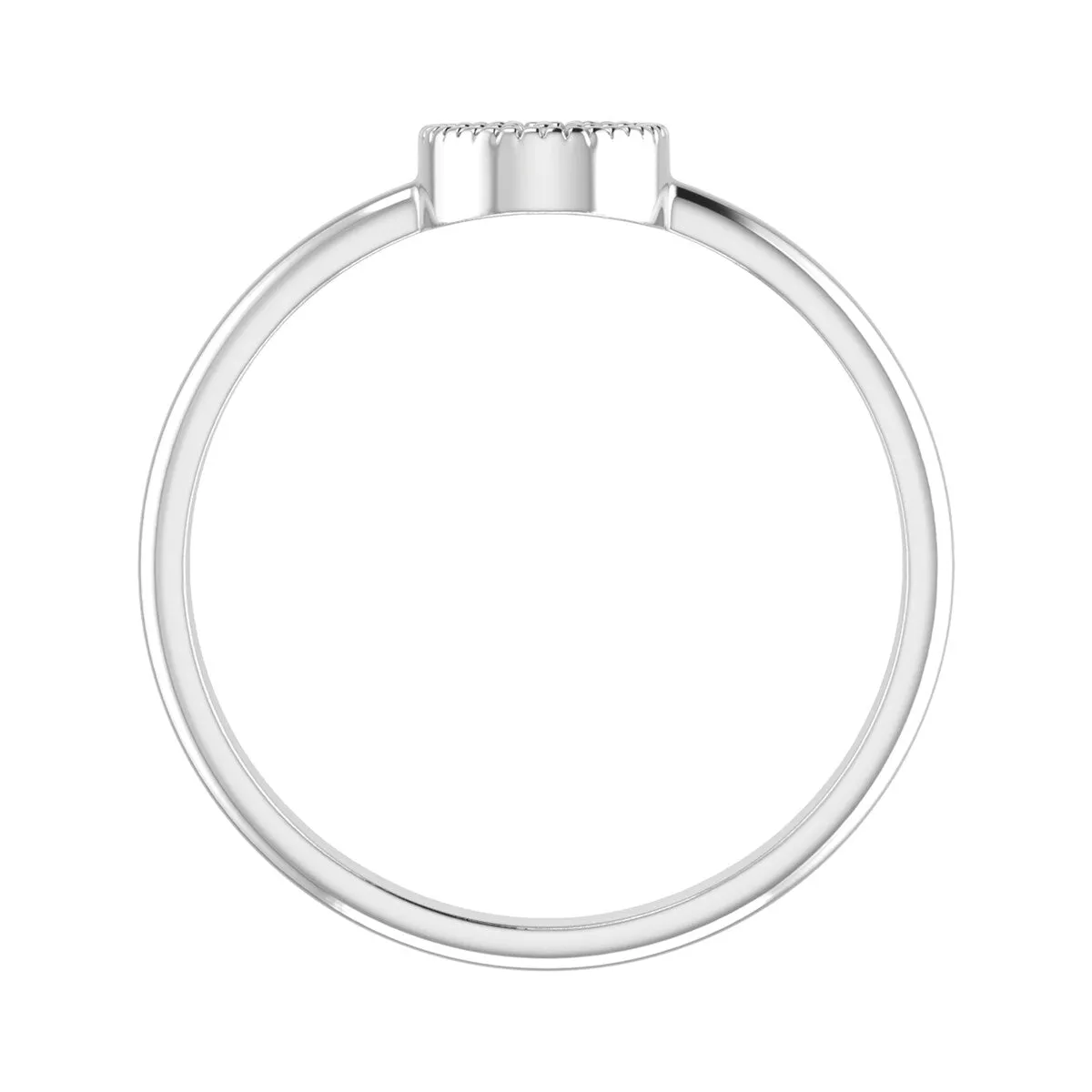 Sterling Silver Natural Blue Diamond Oval Ring sold by Zulily product image thumbnail 4