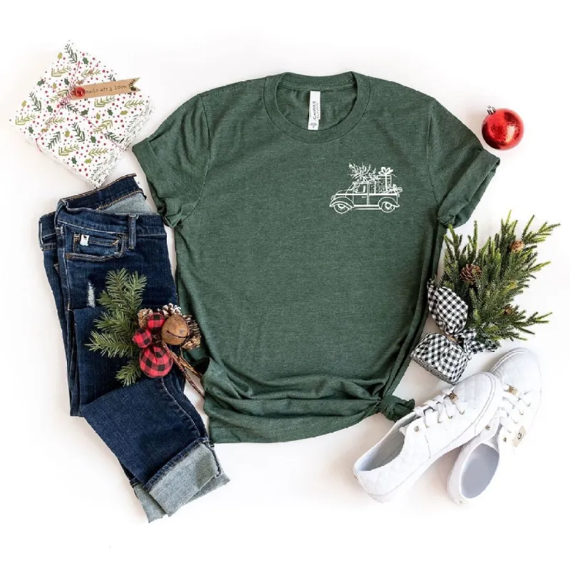 Truck With Gifts Mini Short Sleeve Crewnneck Tee sold by Zulily