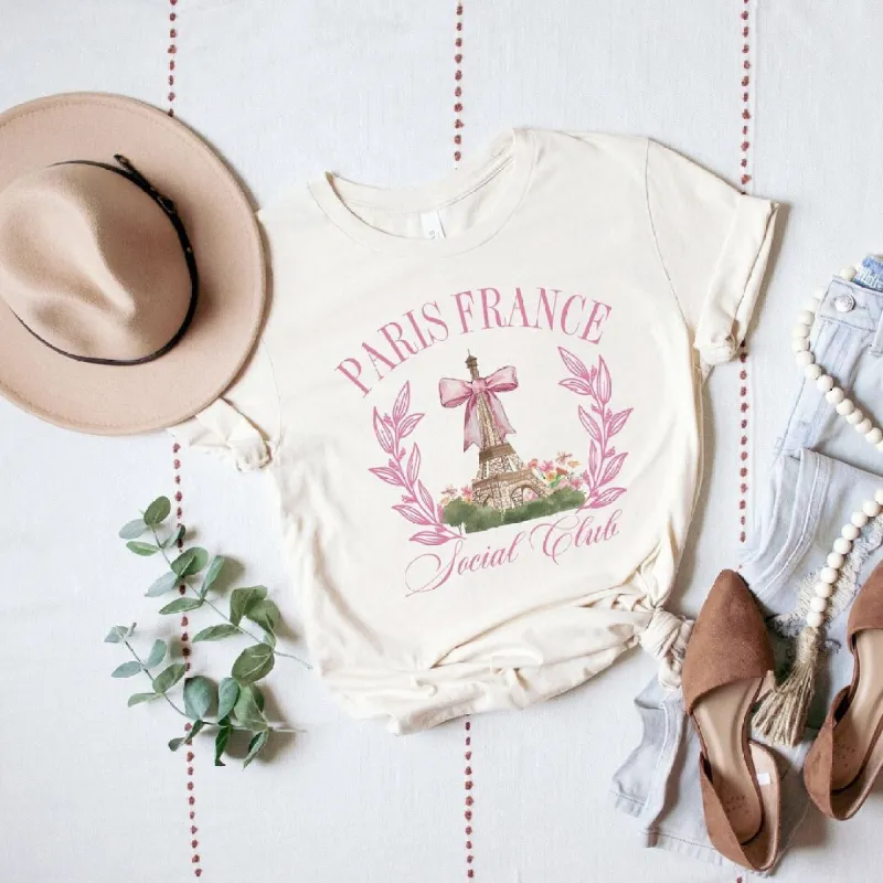 Coquette Paris Social Club Short Sleeve Crewnneck Tee sold by Zulily