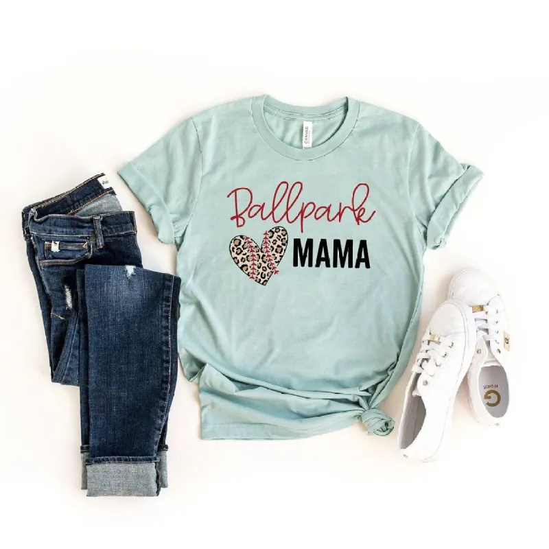 Ballpark Mama Short Sleeve Crewnneck Tee sold by Zulily