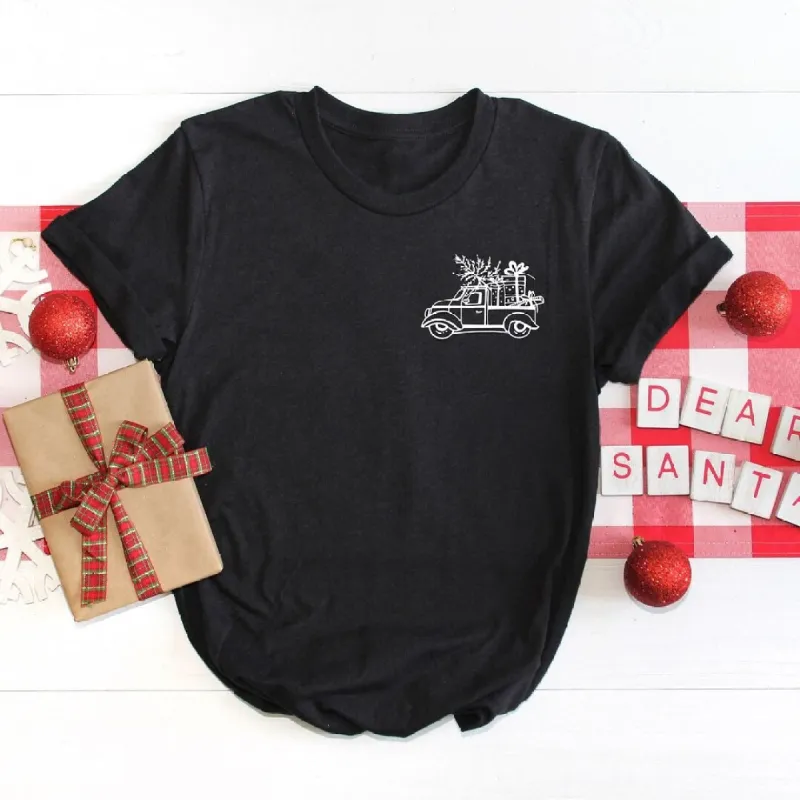 Truck With Gifts Mini Short Sleeve Crewnneck Tee sold by Zulily