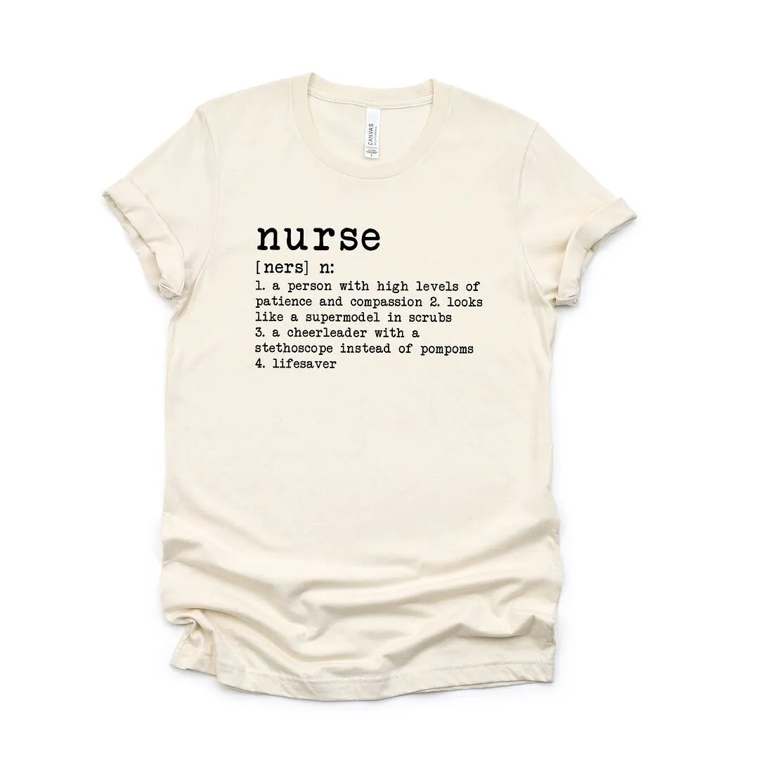 Nurse Definition Short Sleeve Crewnneck Tee sold by Zulily product image thumbnail 2
