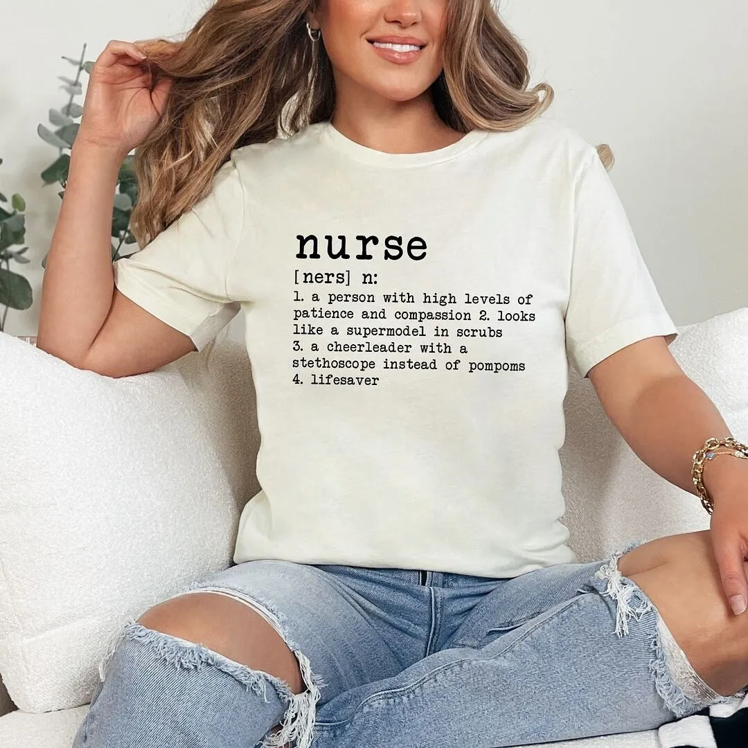 Nurse Definition Short Sleeve Crewnneck Tee sold by Zulily product image thumbnail 3