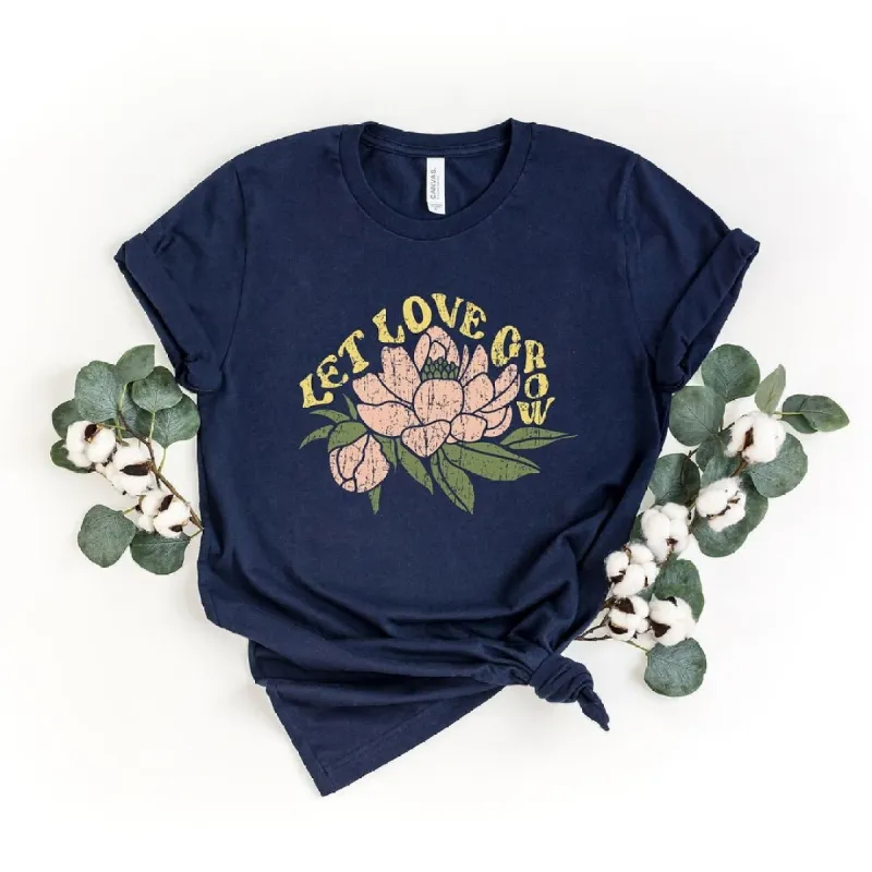 Let Love Grow Flower Short Sleeve Tee sold by Zulily