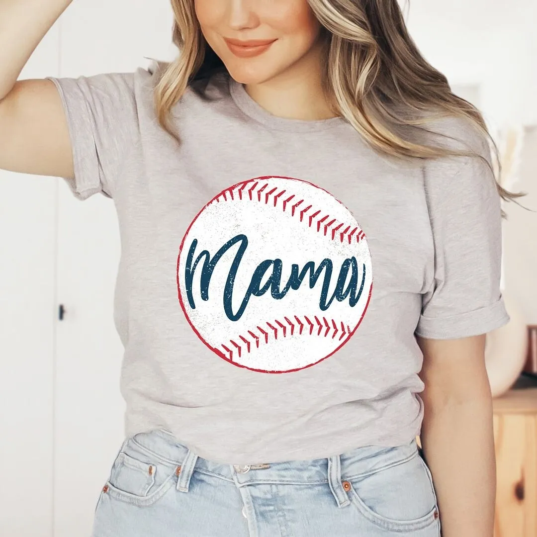 Mama Baseball Short Sleeve Crewnneck Tee sold by Zulily product image thumbnail 3