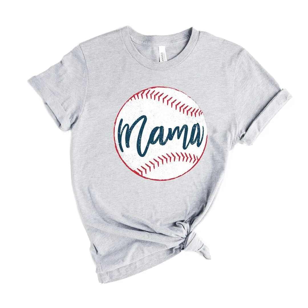 Mama Baseball Short Sleeve Crewnneck Tee sold by Zulily product image thumbnail 2